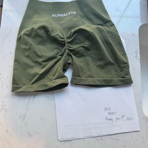 Alphalete Amplify Shorts Green XS